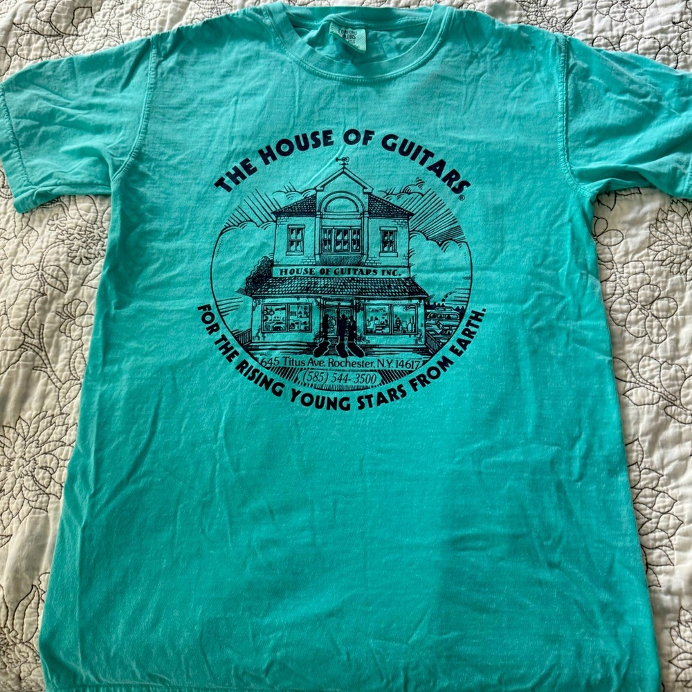 House of Guitars Aqua T-Shirt
